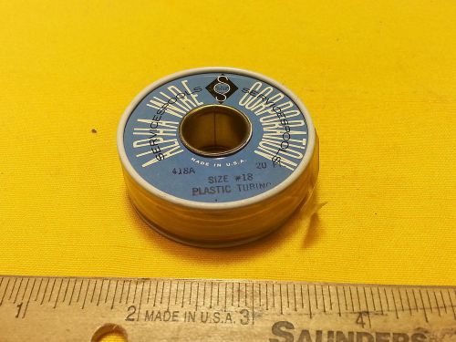 20&#039; alpha wire metal spool with clear plastic tubing #418a  18 awg for sale