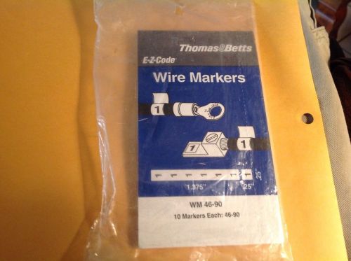 Thomas &amp; betts, wire markers wm 46-90 for sale