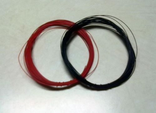 Usa shipping - 2 x 25 ft 30 awg wrapping wire (red &amp; black) for sale