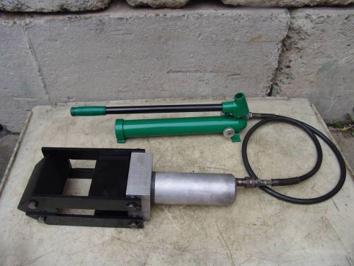 GREENLEE BUS BAR BENDER WITH HAND PUMP &lt;-- GREAT SHAPE