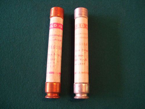 TWO - TRS15R GOULD FUSES - NEW OLD STOCK - FRSR15
