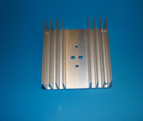 Aluminum Heatsink 3.6&#034; x 3.4&#034; x 1.4&#034;H Drilled for T03 socket
