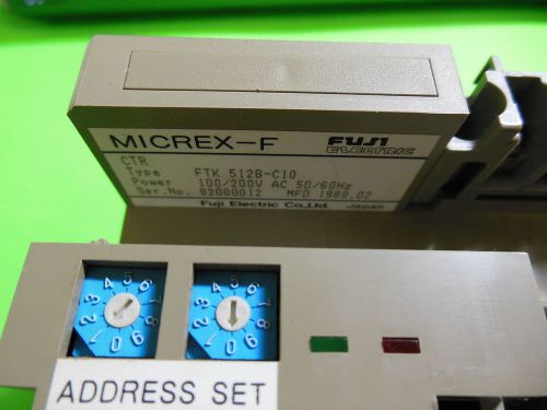 Fuji Micrex-F Type FTK 512B-C10 PLC Module  Non-Working (FOR PARTS)