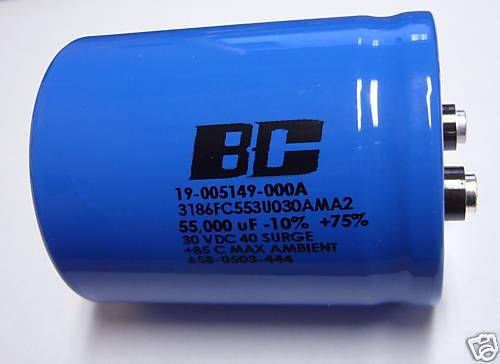 1 bc 30v 55000uf computer grade bus capacitor new! for sale