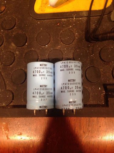 4700uF 35V, Mallory Vintage NOS Electrolytic Snap in Capacitor : 2 pcs per lot