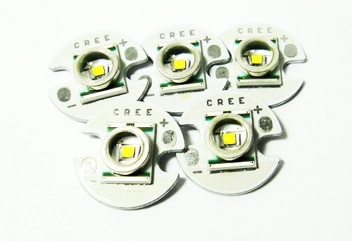 5 CREE XR-E Q5 high power LED Light Emitter 228lm White 16mm Aluminum Base Torch