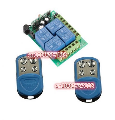 Dc12v 4ch switch rf wireless remote control wall rf 12v remote control for sale