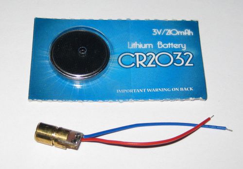 Red Laser Module with CR2032 Battery - 5 V DC - 650 nm - 5 mW - Red Dot