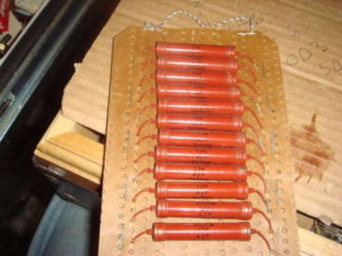 12 NOS Vintage German A P Brand Power Resistors 1.5 K Ohm 2 Watt Marked Germany