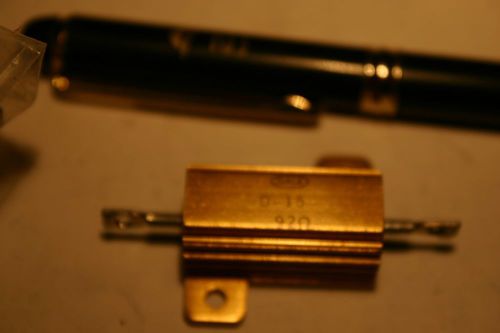 Dale d15 92ohms 15watt gold heat sinkwirewound  resistor mil  radio for sale