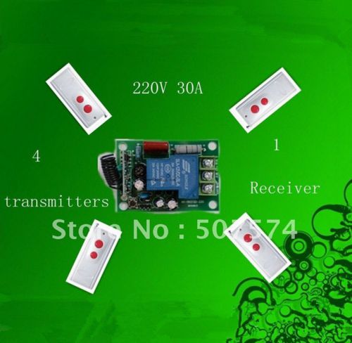 RF 220V30A wireless remote control system 3000W Load receiver/switch