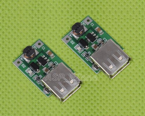 2pcs dc-dc converter step up boost module 1-5v to 5v 500ma usb charger for sale