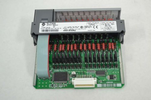 Allen bradley 1746-oa16 slc 500 plc output module ser d 85-265v-ac 120va b352562 for sale