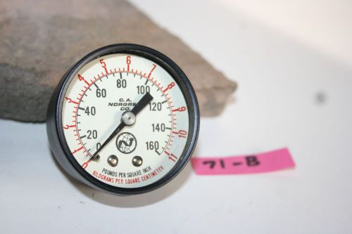 Pressure gauge~g.a. norgren co. 0-160 pounds / 0-11 kilograms ~ (lot 71-b) ~look for sale