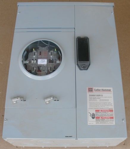 Eaton cutler-hammer 35mm120r12 1 phase 5 jaw comm metering module 1 socket 200a for sale