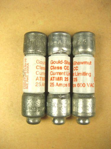 Gould Shawmut -  ATMR25 -  Current Limiting Fuse (Lot of 3)