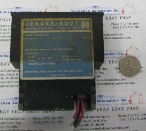 Veeder-Root Electronic Digital Totalizer, 799526-001, 115V, 50/60Hz, 2 Watts