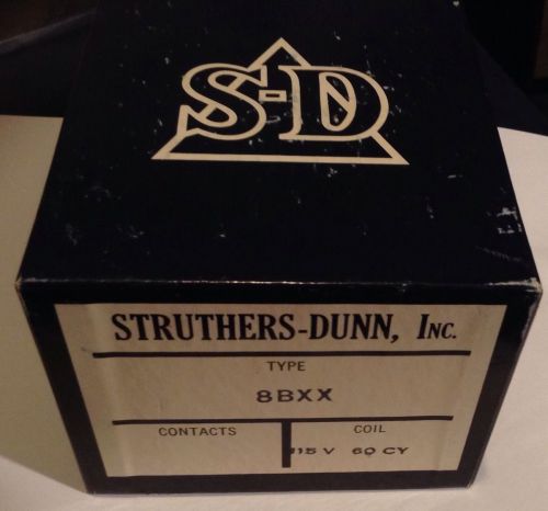Struthers-Dunn 8BXX Relay 2 Pole, 115 VAC Coil NOS