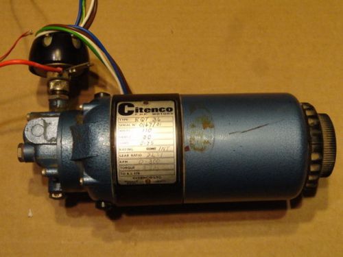 Citenco F.H.P. Motor Ultra Low Variable RPM 0-300, 24-1, 110V, w/Drive Coupler