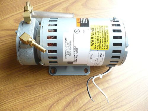 Emerson s37myhcc-1453 motor with mounted gomco rotary vane pump s117-140-001 for sale