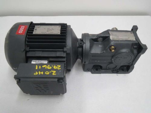 SEW EURODRIVE K37 2HP 330/575V 1720RPM 3PH GEAR 29.96:1 ELECTRIC MOTOR B406091