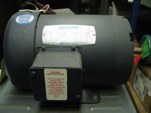 Leeson ac motor cat# 110444.00 1.5 hp 1725 rpm 56 frame tefc 230/460 volt for sale