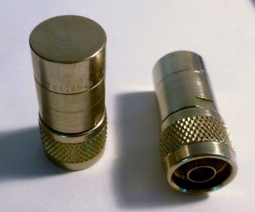 Two Emerson/Trompeter  Coaxial Terminal terminations  75 ohm N male plug