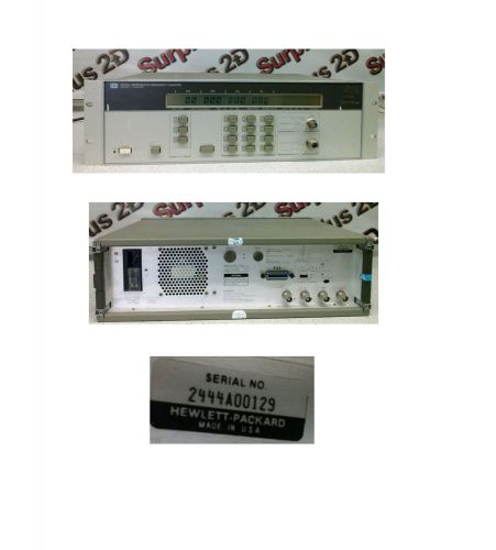 Hewlett packard 5350a microwave frequency counter for sale