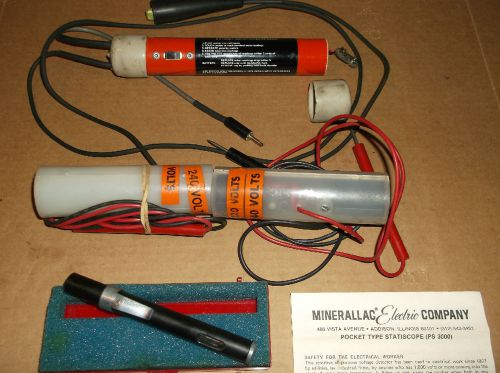 Vintage AC Current Testor Lot / Statiscope Minerallac Electric Co.
