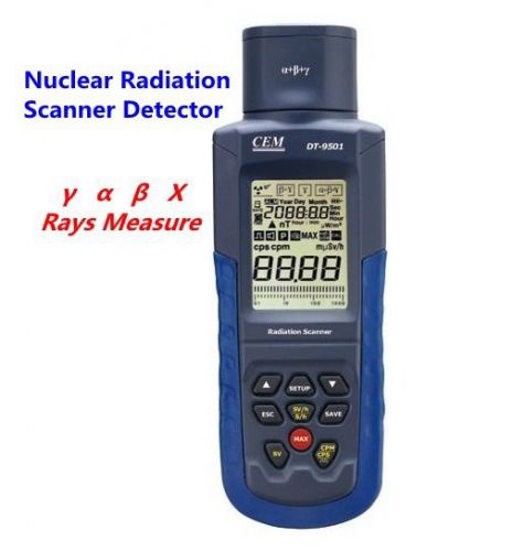 CEM DT-9501 Nuclear Radiation Scanner Detector Large LCD Display Test Equipment