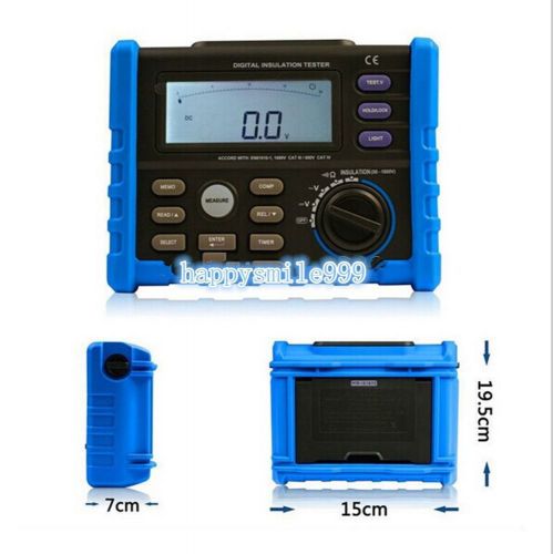 New aim01 digital insulation resistance tester meter multimeter megger 10g 1000v for sale