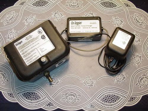 Drager MultiPac Remote Sample Draw Pump 4511218 w/ Multipac Pump Charger 4511281
