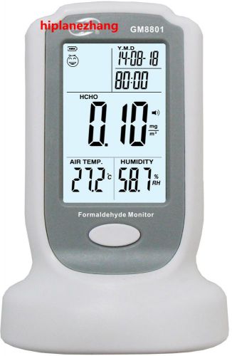 Handheld hcho formaldehyde monitor detector temperature humidity meter 3in1 8801 for sale