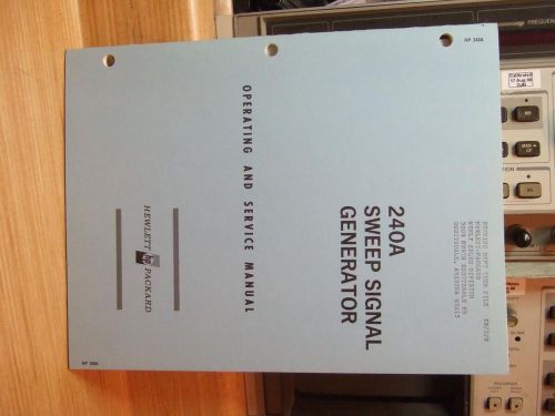 HP 240A Sweep Signal Oscillator Manual