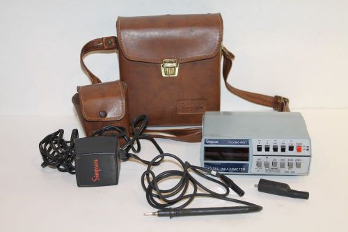 Simpson Model 461 Digital Multimeter With Leather Case &amp; Transformer