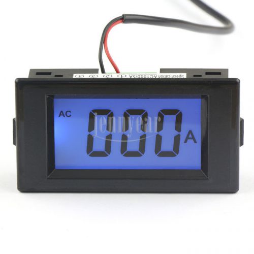 LCD Digital Current Measure Amp Meter AC 0-1000A Ammeter