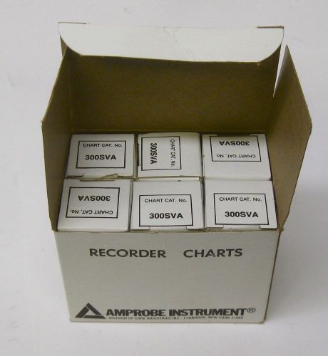 NIB NEW LOT 6 Amprobe Instrument Recorder Charts 300SVAB Paper Roll 50202