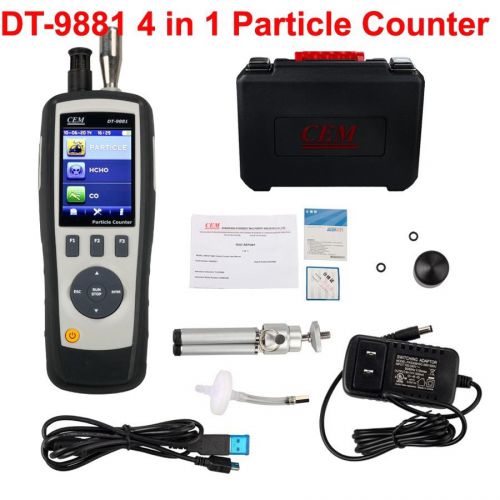 Dt-9881 cem handheld 4 in 1 particle counter pm2.5 with camera +ir air gas meter for sale