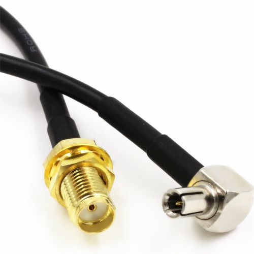 1 pcs TS9 male right angle to SMA female jack RG174 pigtail RF cable 15cm