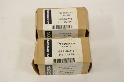 Lot 2 wilkerson grp-96-712 miniature air filter f08 bowl guard assembly b320690 for sale