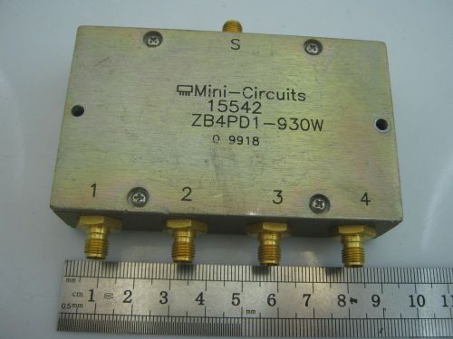 MINI CIRCUIT 15542 ZB49D1-930W RF Microwave power divider10-180 MHz 6dB   TESTED