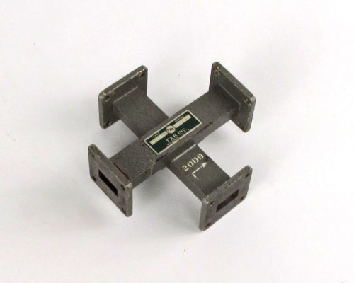 Microlab / FXR Y612D Crossguide Waveguide Cross Coupler - WR-62, 12.4-18 GHz
