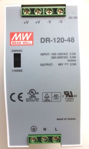 Mean Well Power Supply DR-120-48