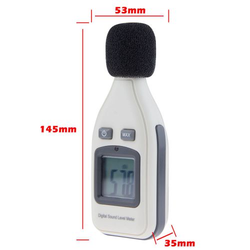 New electronic digital sound noise audio level tester monitor 30-130db for sale