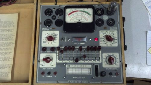 Radio city products model 807 tube and set tester w/test leads working for sale