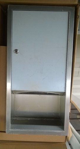 Commercial Industrial ASI Stainless Steel Paper Towel Dispenser Ressesed NOS