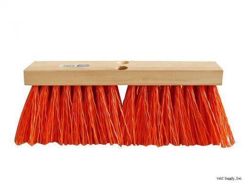 New - 16&#034; orange street broom - head only - sealcoating for sale