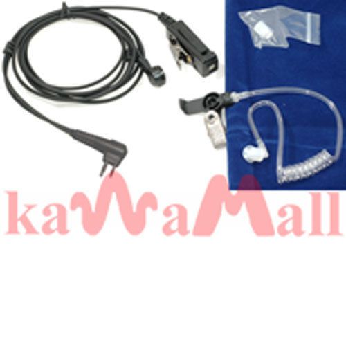Surveillance mic 2 wire coiled ear w/ptt motorola cp200 cp150 gp300 p1225 pr400 for sale