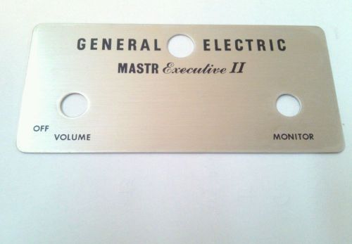 GENERAL ELECTRIC GE MASTR EXECUTIVE EXEC 2 MOBILE FACEPLATE ESCUTCHEON 1F NOS