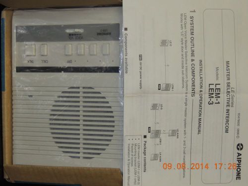 Aiphone intercom lem-3 series master selective for sale
